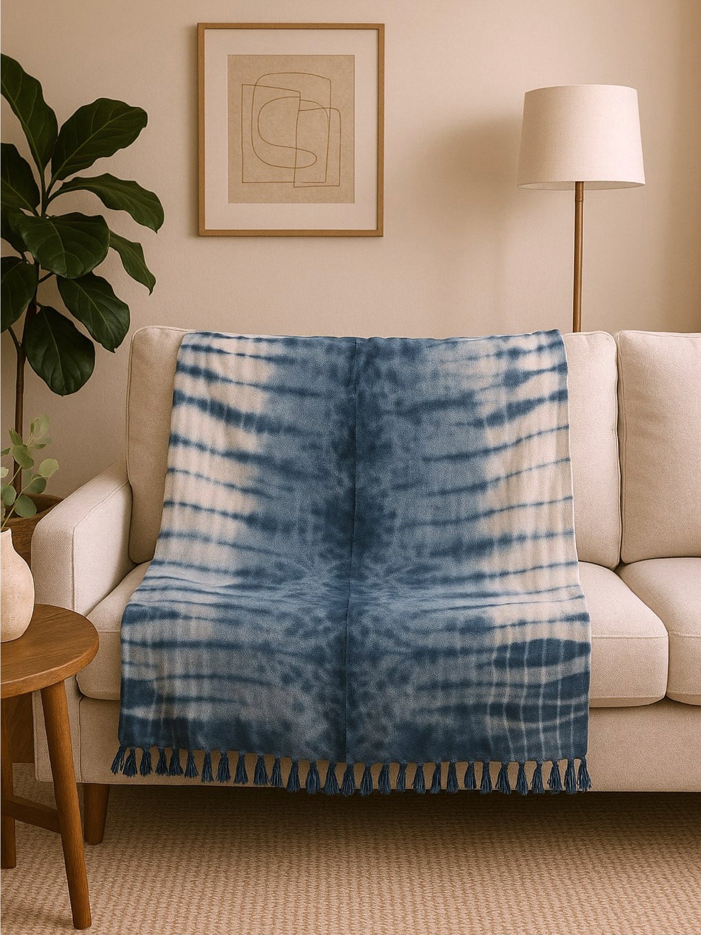 Oceanic Whimsy Tie dye Throw