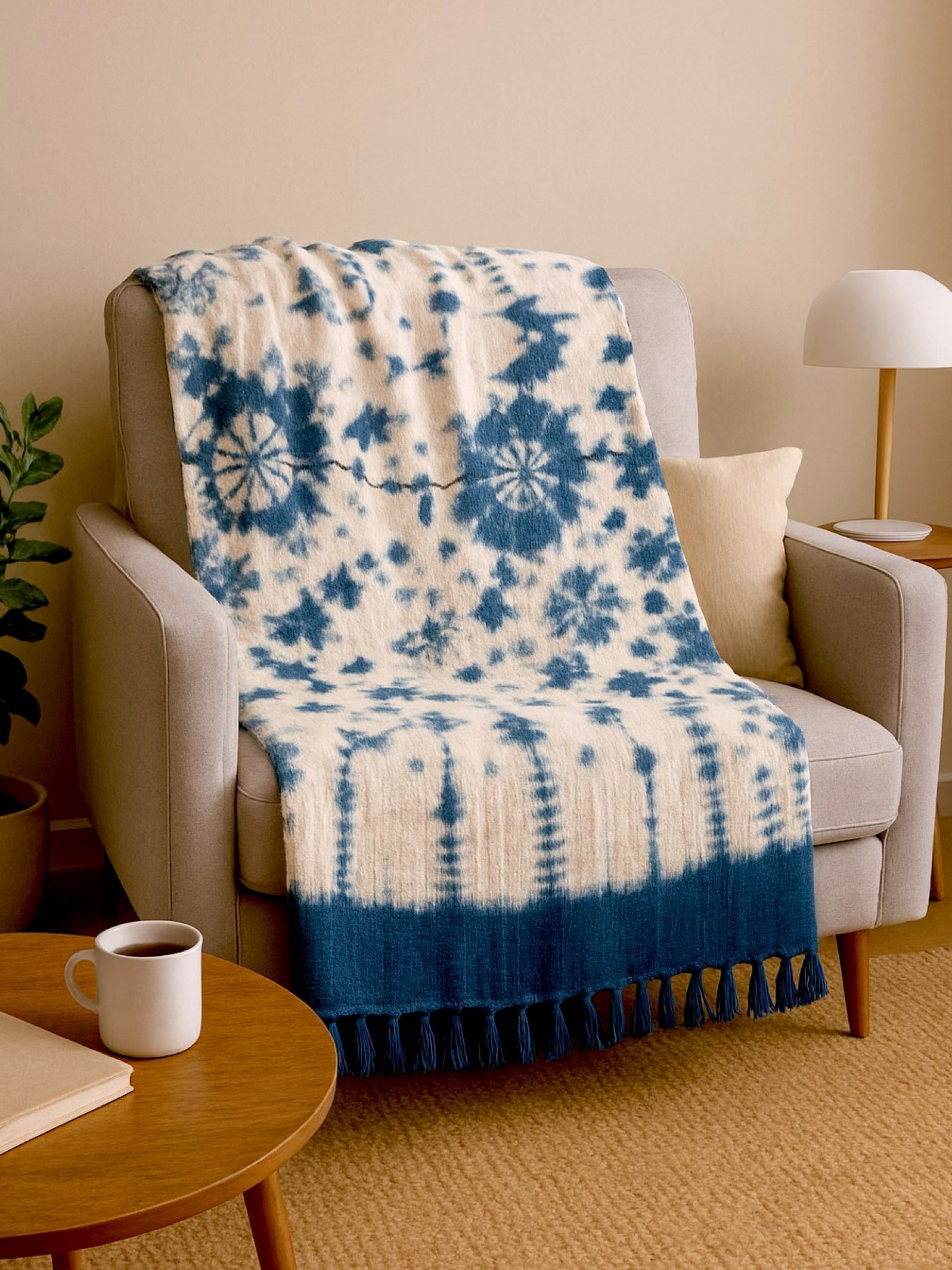 Abstract Tie dye Throw