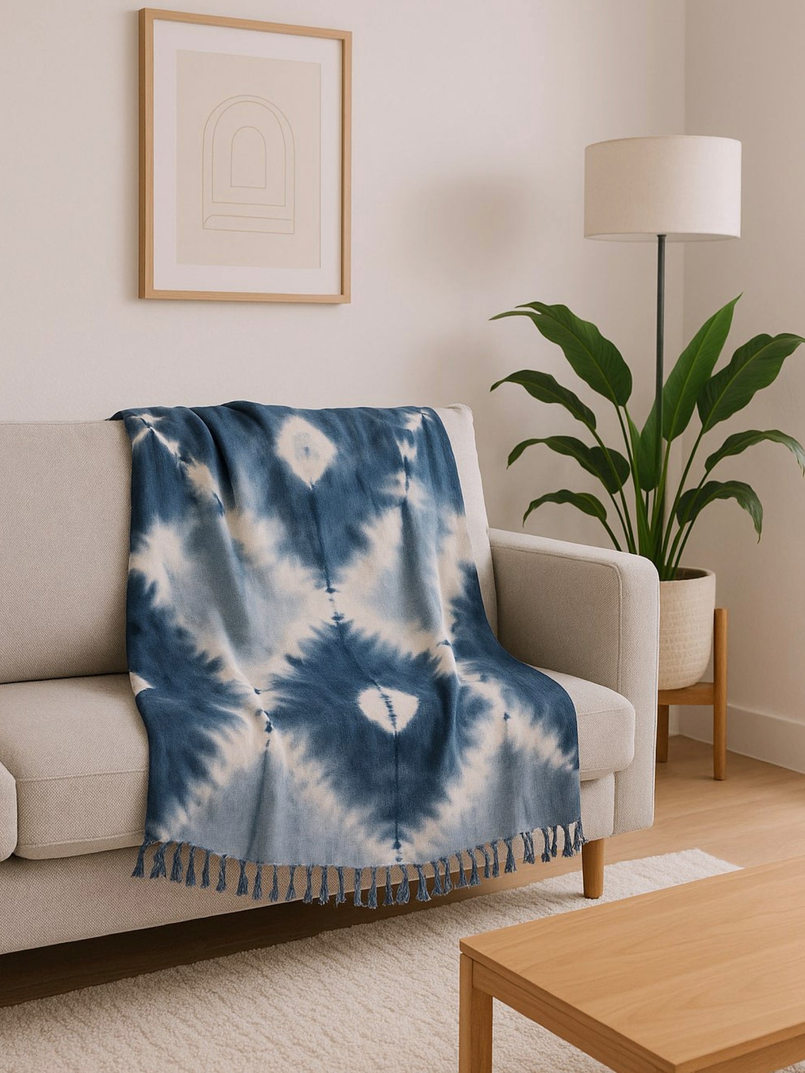 Diamond Tie Dye Throw