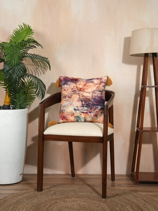Floral Finesse Velvet Cushion Cover
