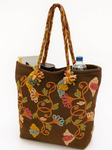 Handcrafted Wool Embroidered Tote Bag