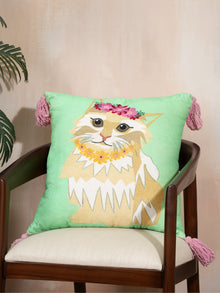Cat Velvet Cushion Cover
