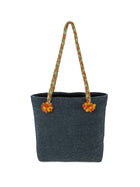 Blue Cotton Tote Bag