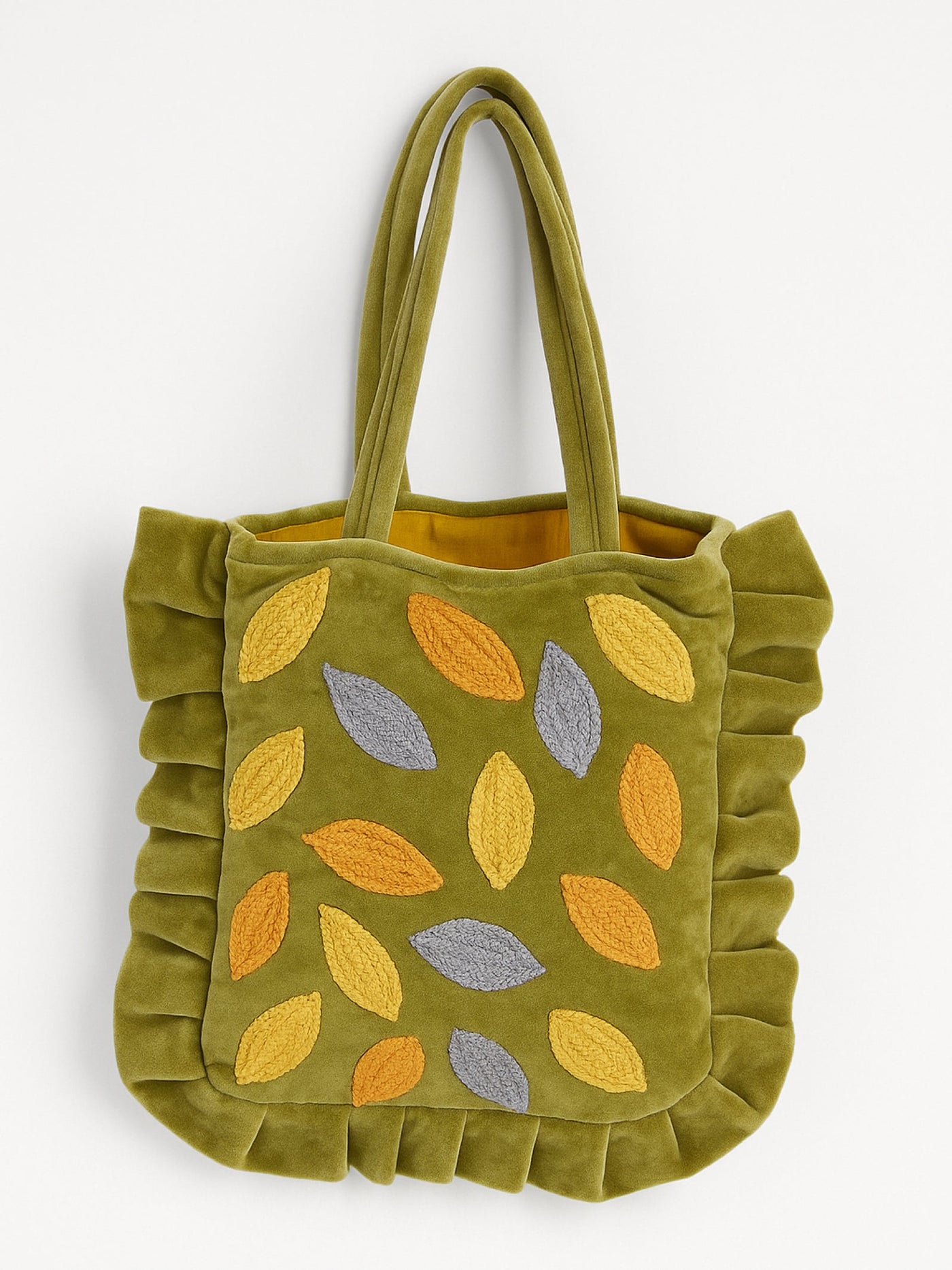 Olive Bloom Velvet Mini Tote