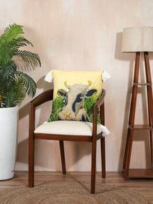 Bohemian Cow Velvet Cushion Cover