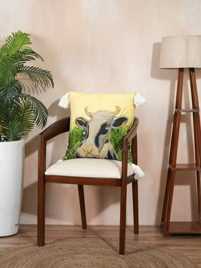 Bohemian Cow Velvet Cushion Cover