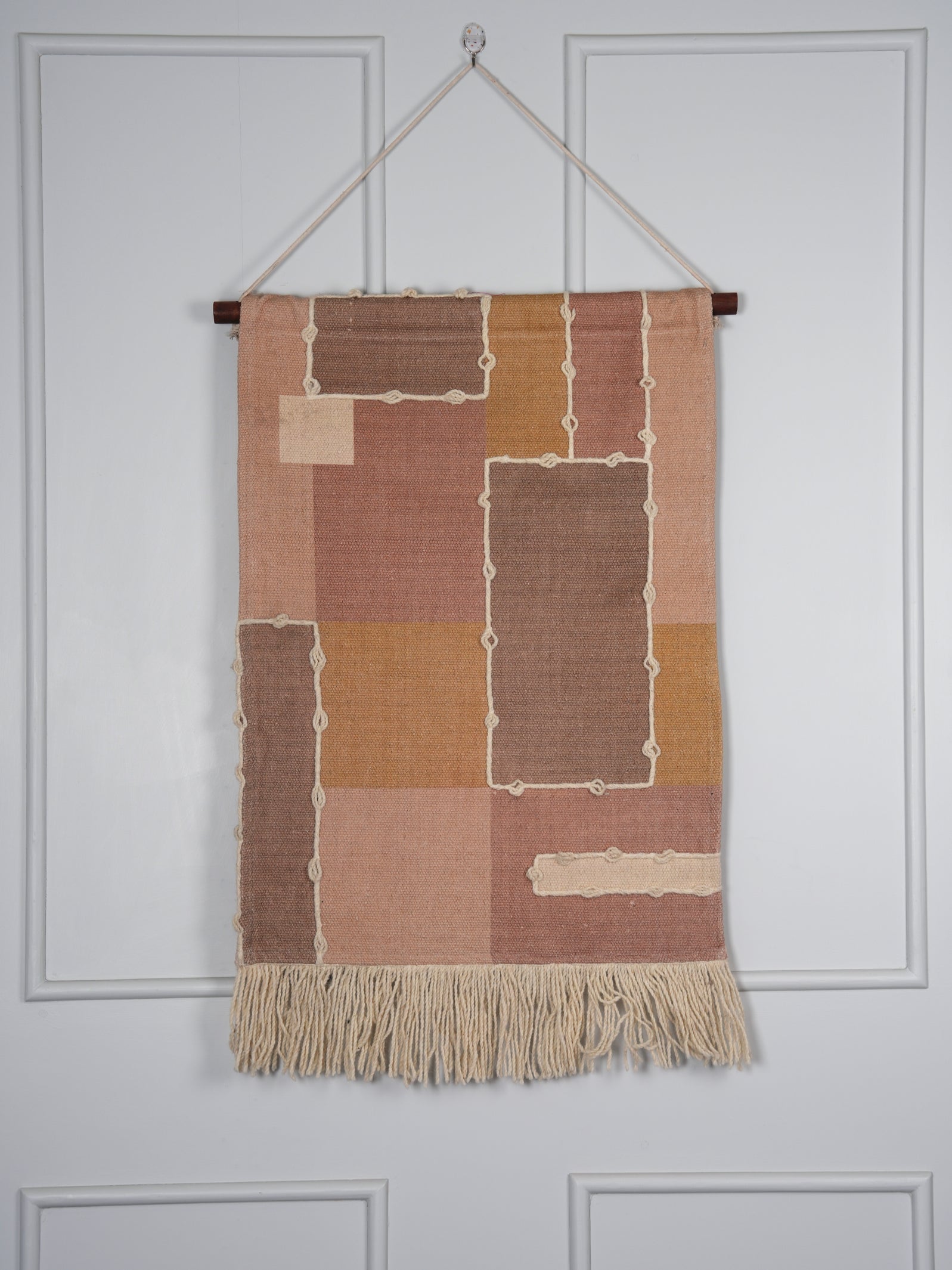 Earthy Grids Wall Hanging