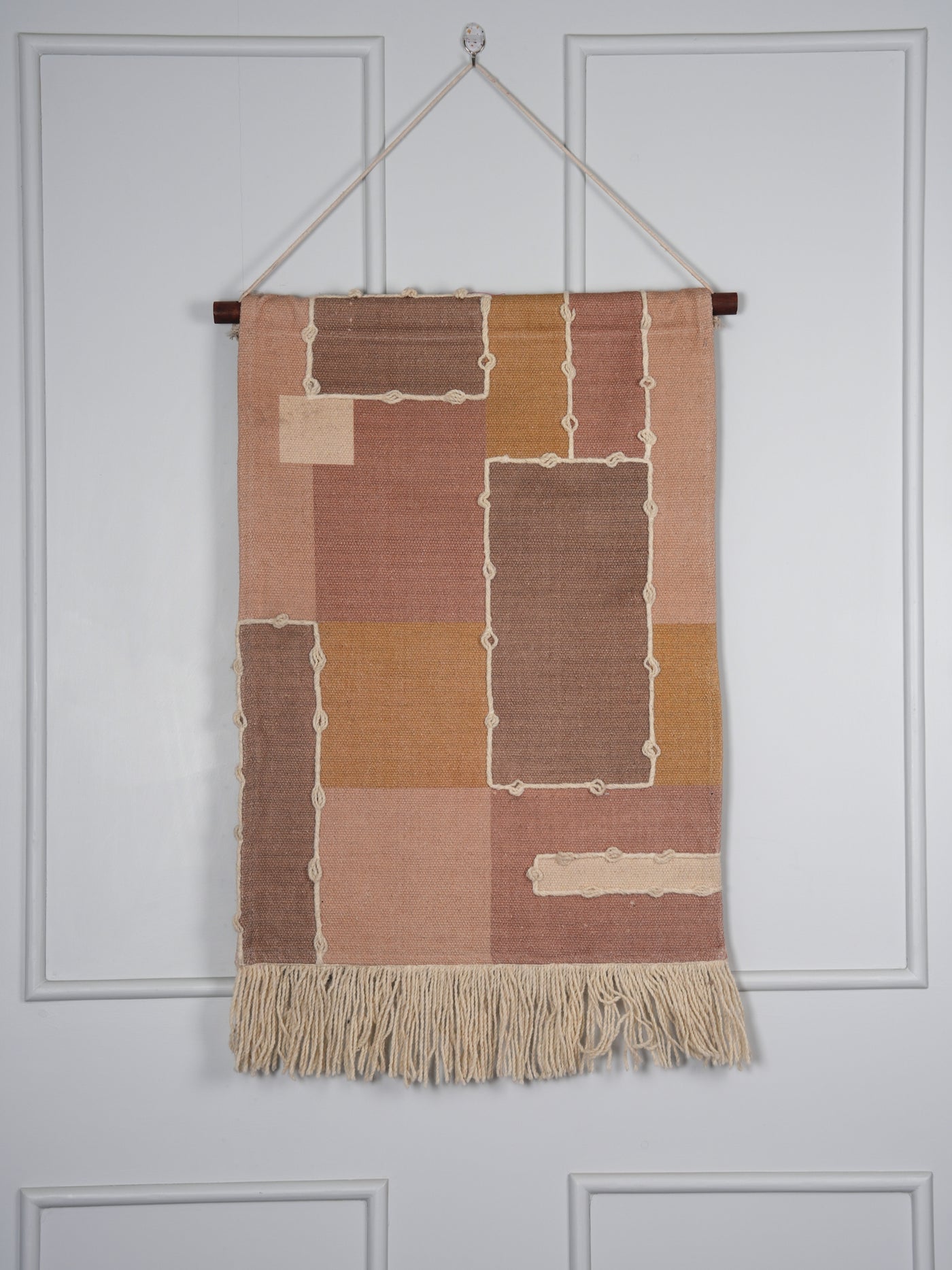 Earthy Grids Wall Hanging"