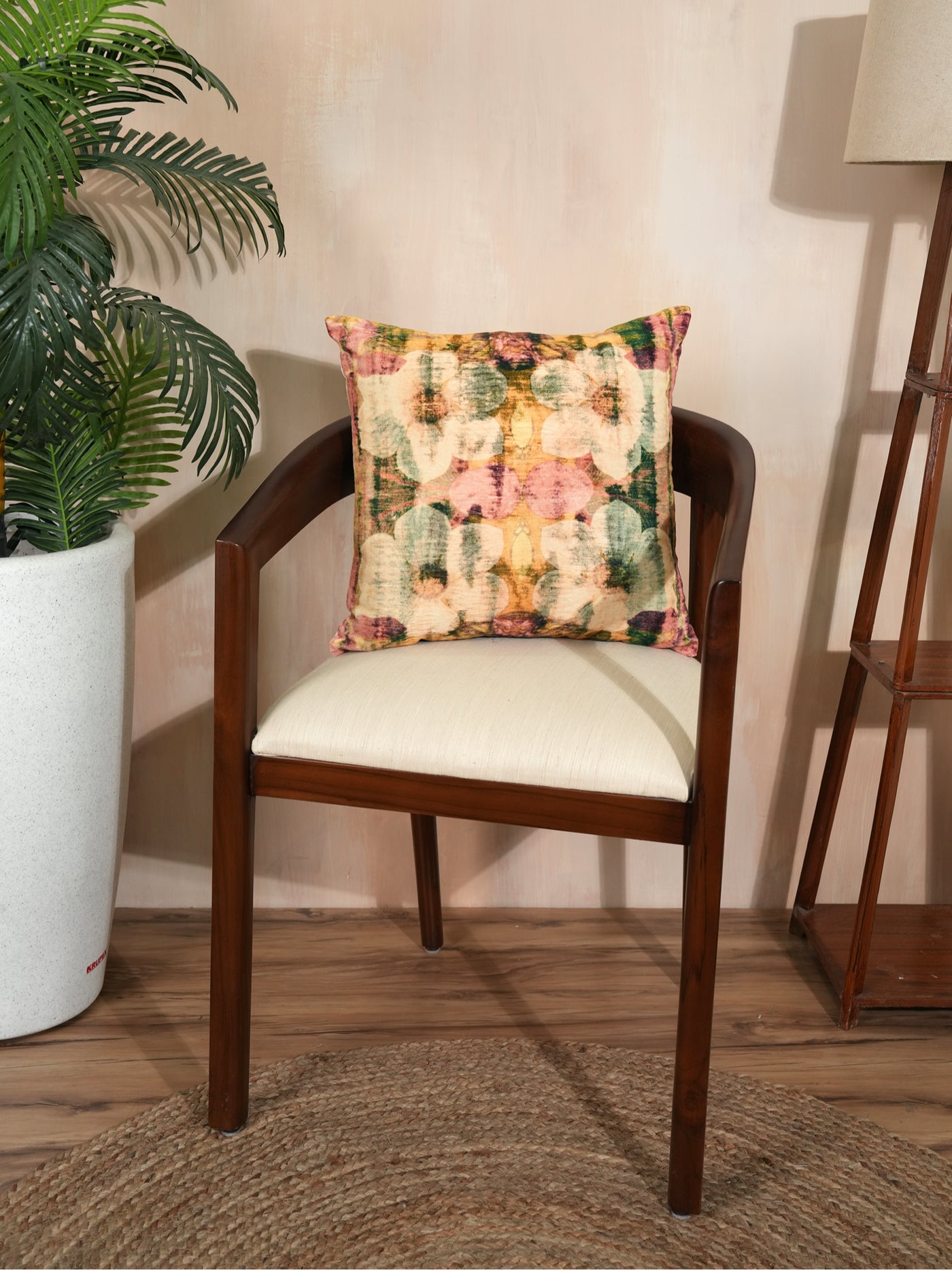Botanical Bliss Velvet Cushion Cover