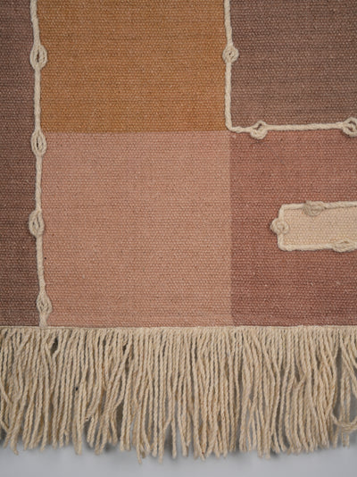 Earthy Grids Wall Hanging"