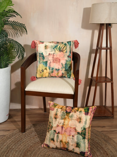 Botanical Bliss Velvet Cushion Cover