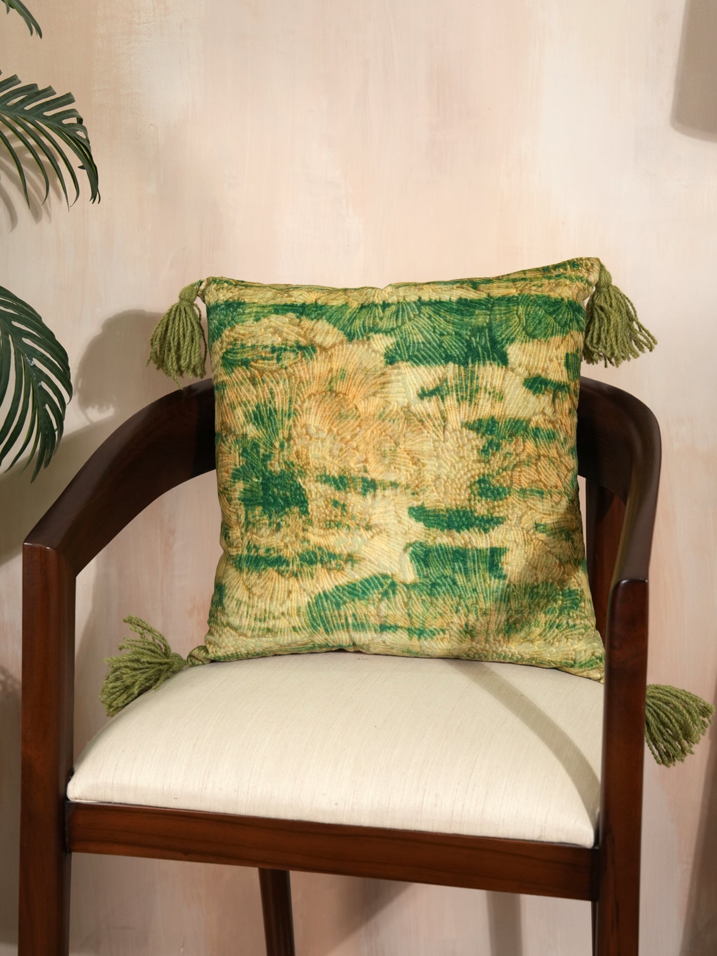 Emerald Forest Velvet Cushion Cover
