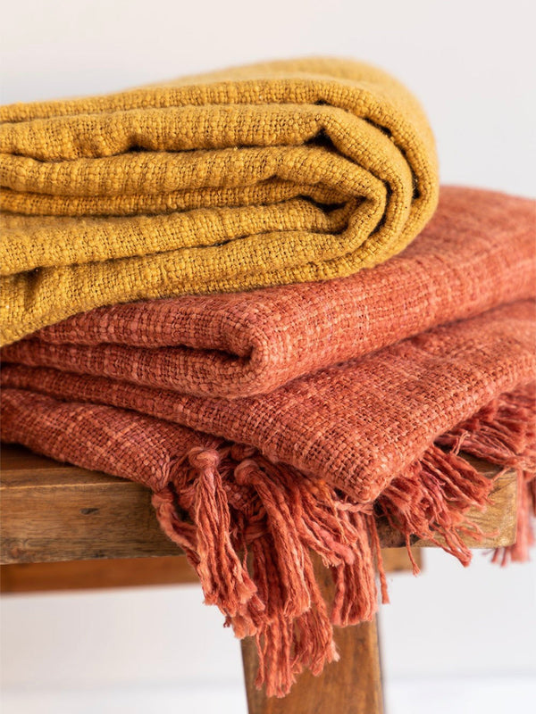 Plain Dyed Throw