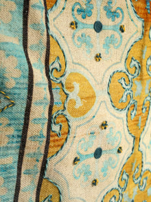 Antique Vintage Medallion Embroidered Rug