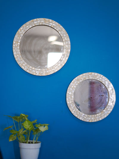 Mother of Pearl Mirrors - Set of 2