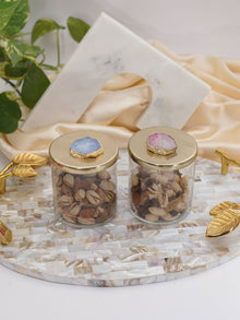 Serving Tray with Handle - Mother of Pearl