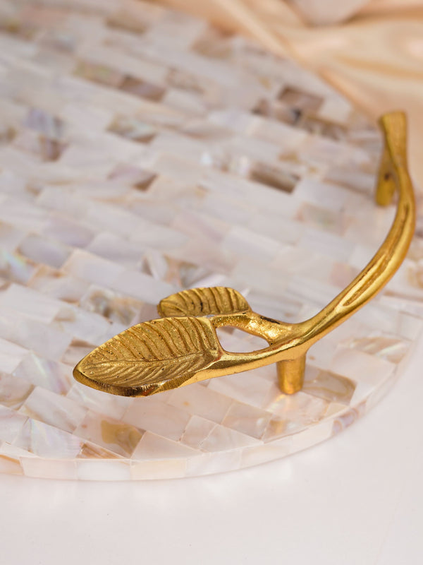 Serving Tray with Handle - Mother of Pearl