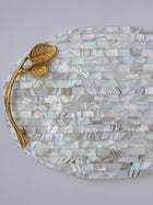 Serving Tray with Handle - Mother of Pearl