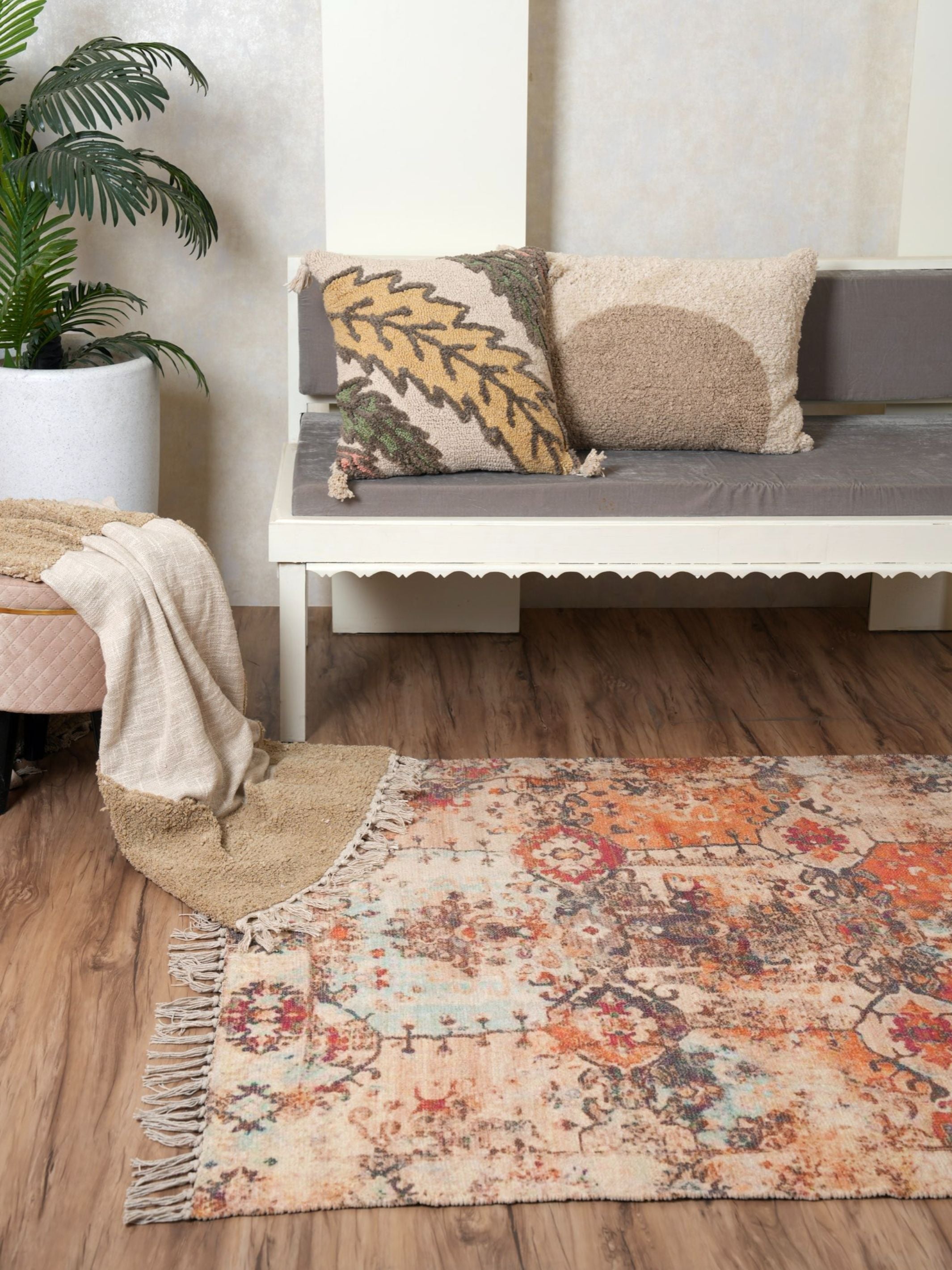 Chenille Printed Rug - Maze