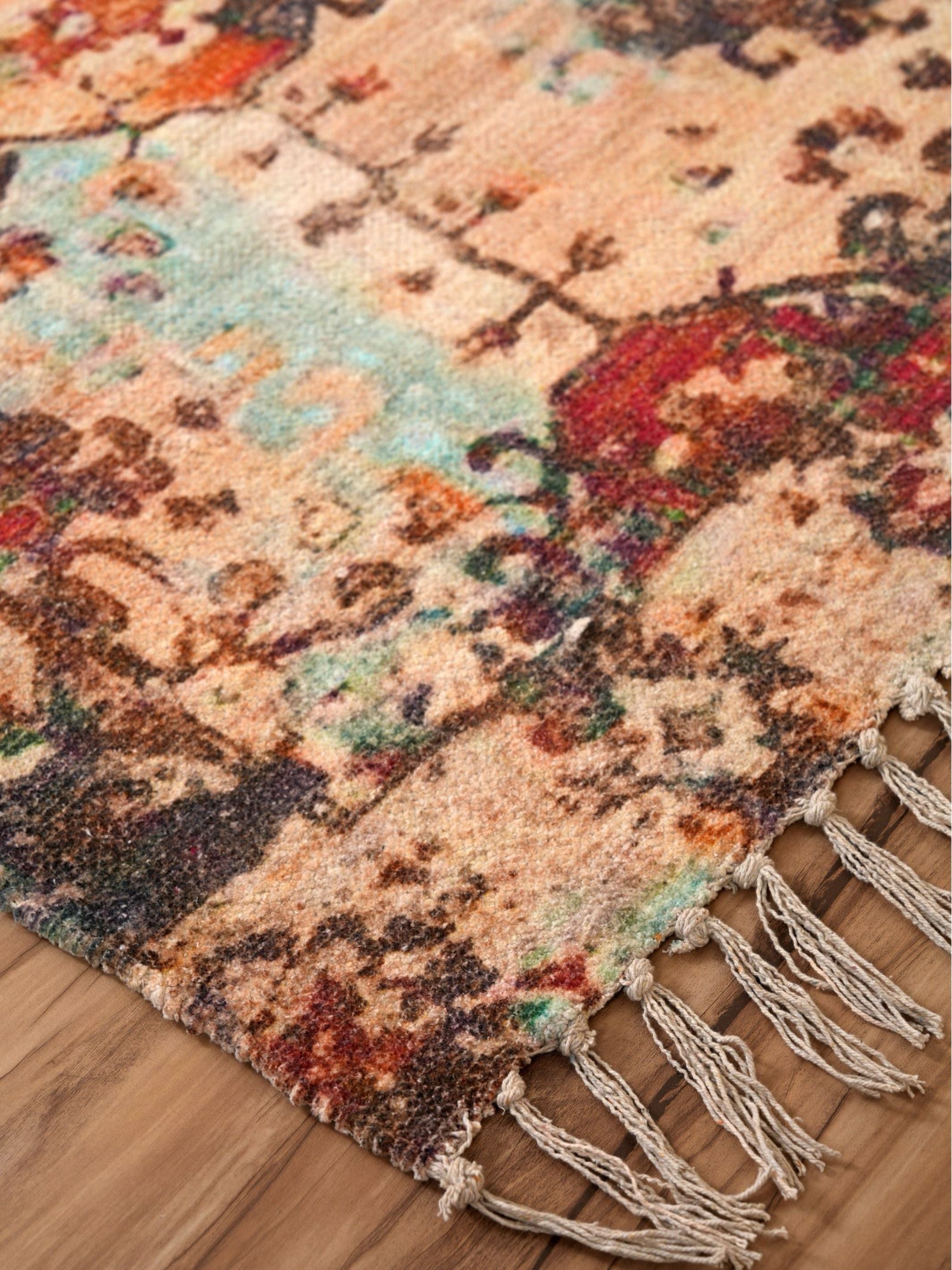 Chenille Printed Rug - Maze
