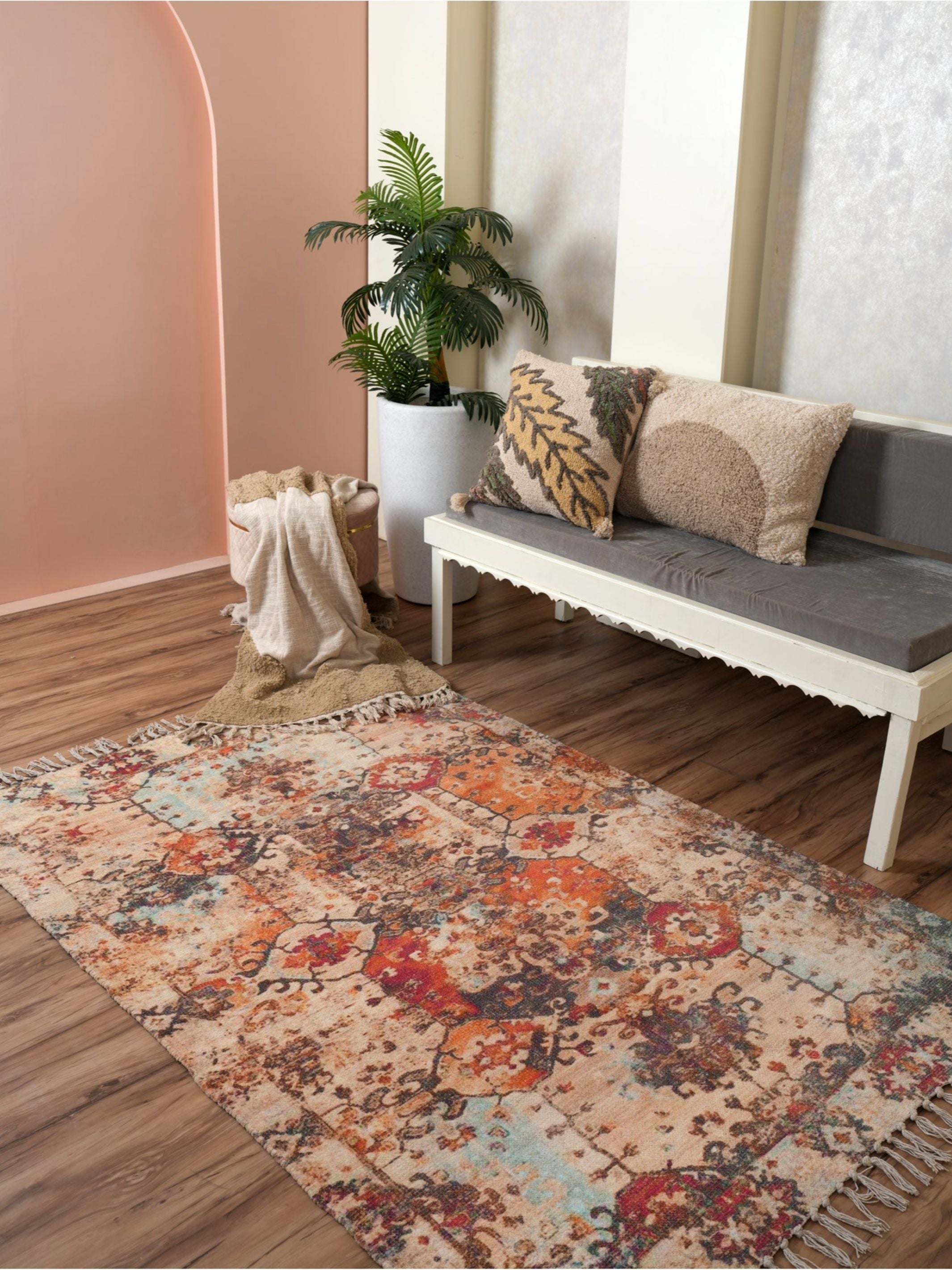 Chenille Printed Rug - Maze