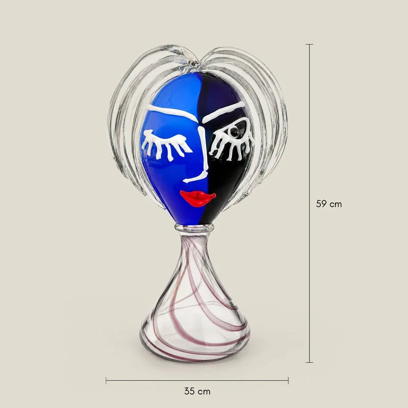 Murano Glass La Donna Blu