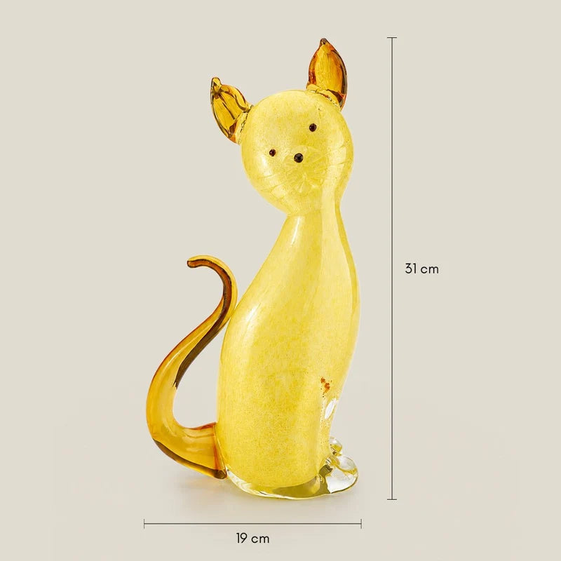 Murano Glass Aurora Cat