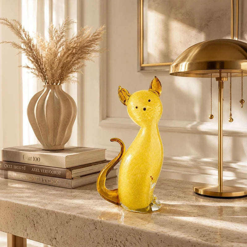Murano Glass Aurora Cat