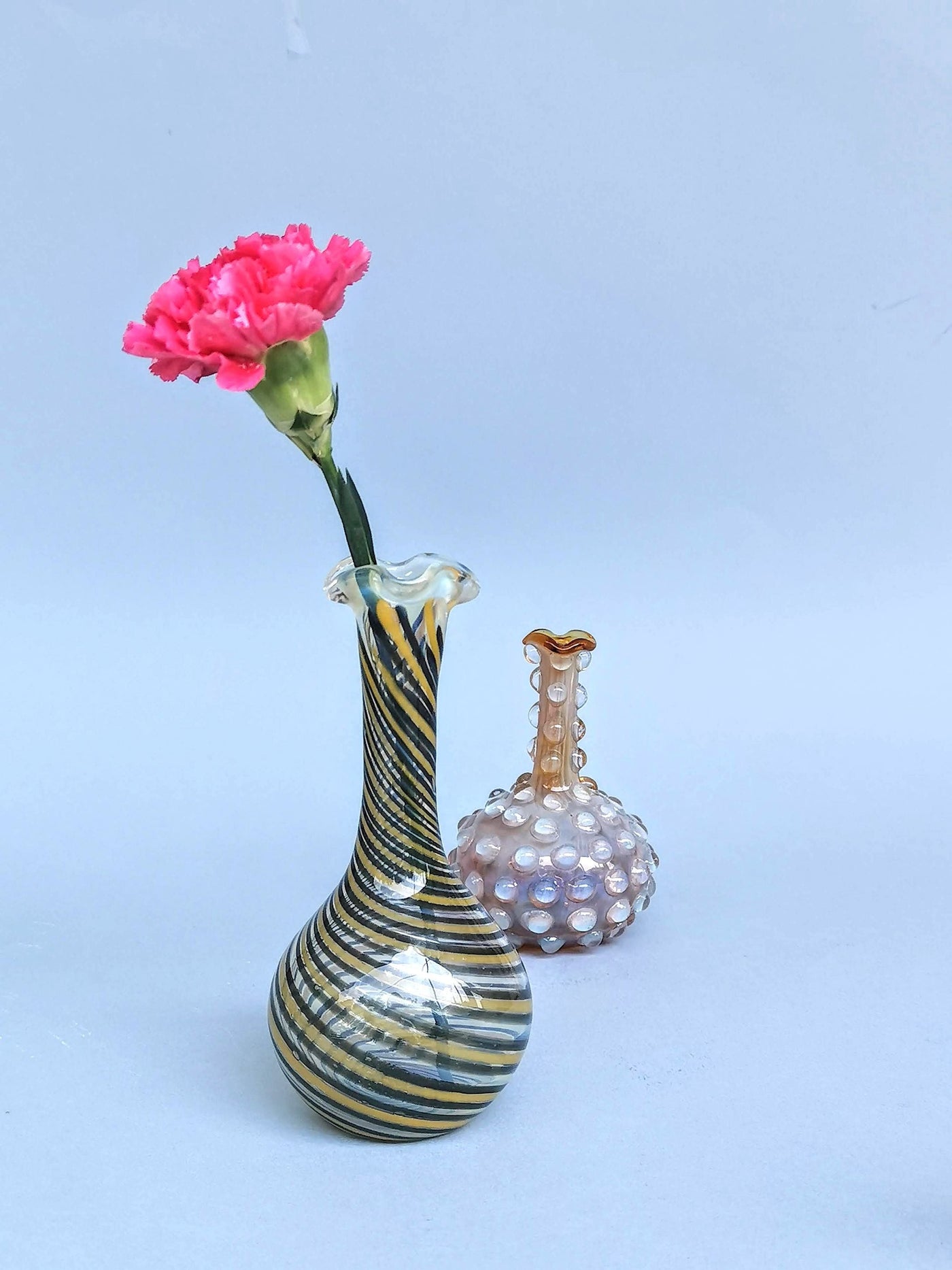 Murano Glass Style Vase- Spiral Bloom