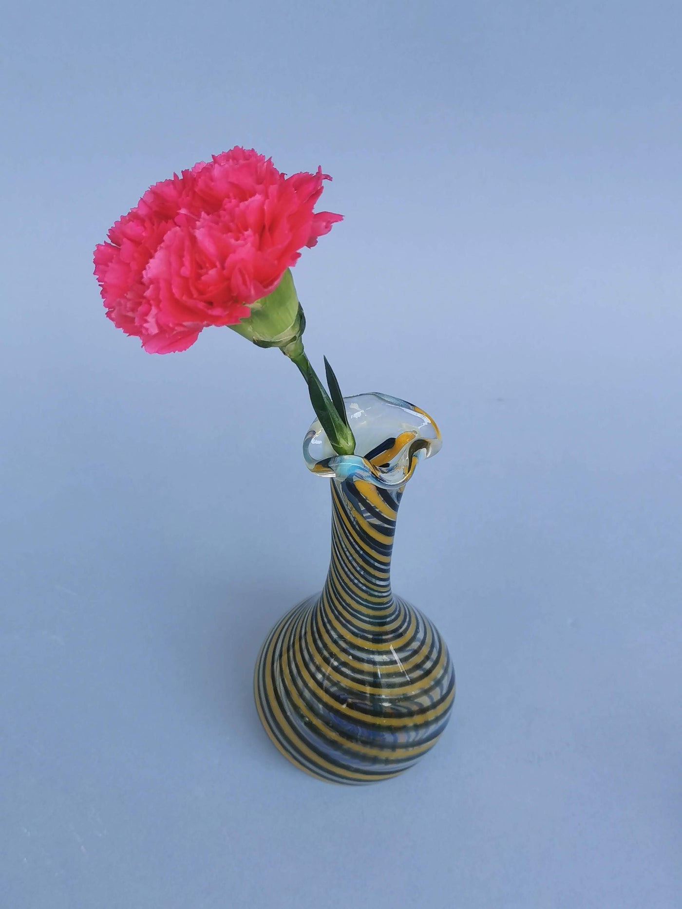 Murano Glass Style Vase- Spiral Bloom