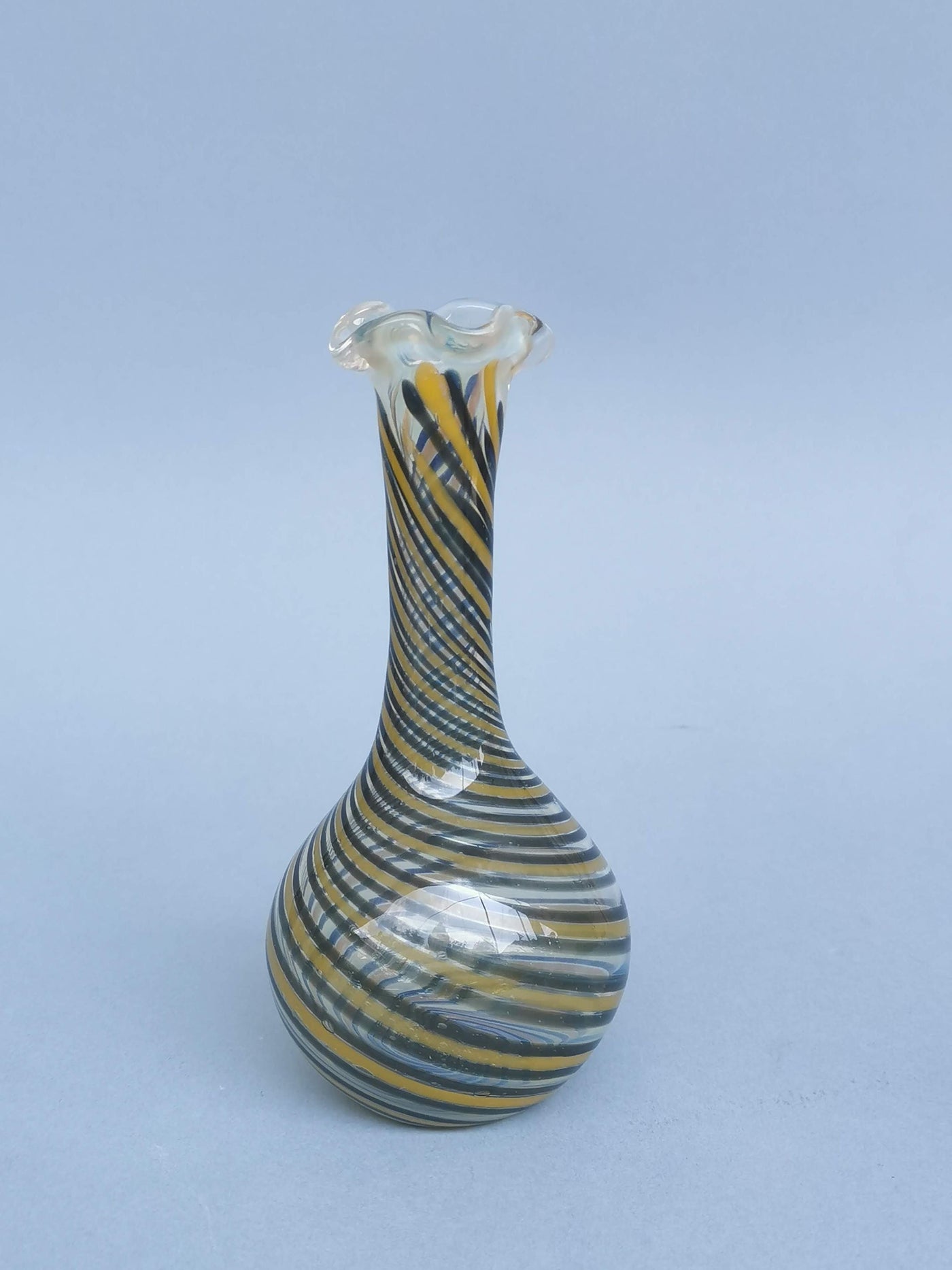 Murano Glass Style Vase- Spiral Bloom