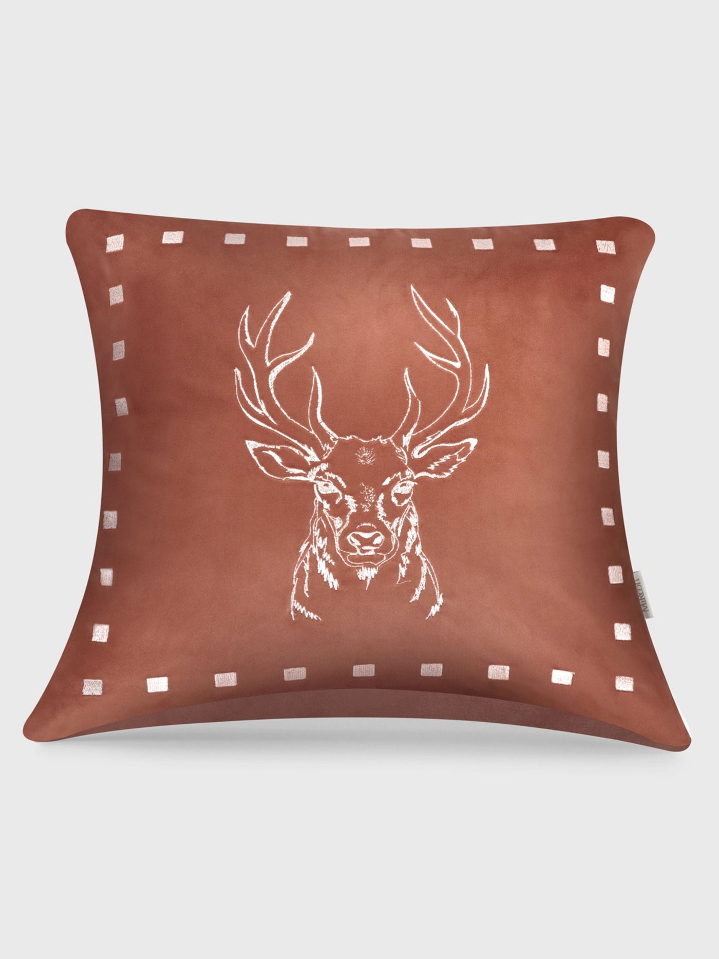 Mushk Copper Velvet Cushion