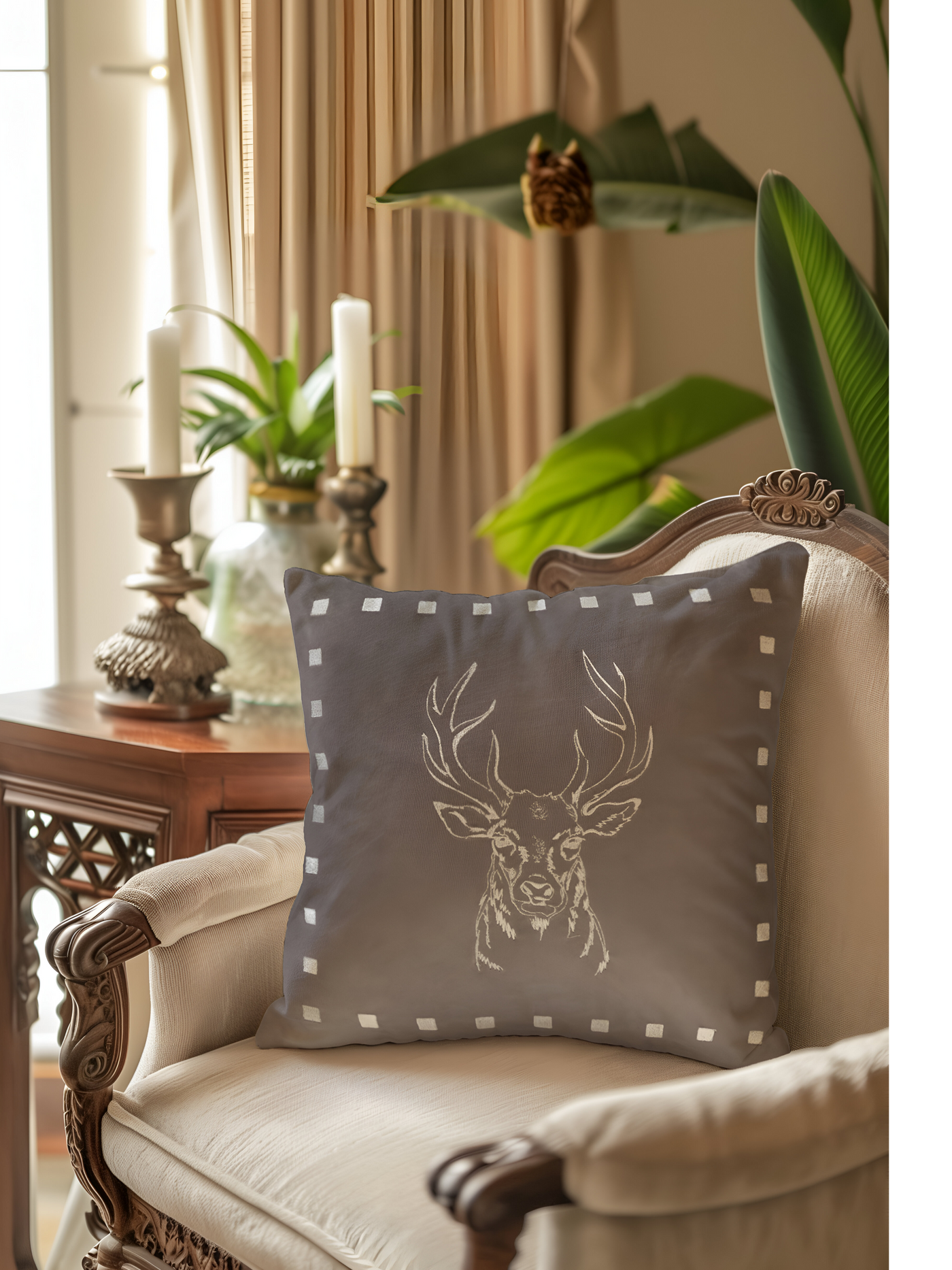 Mushk MochaVelvet Cushion