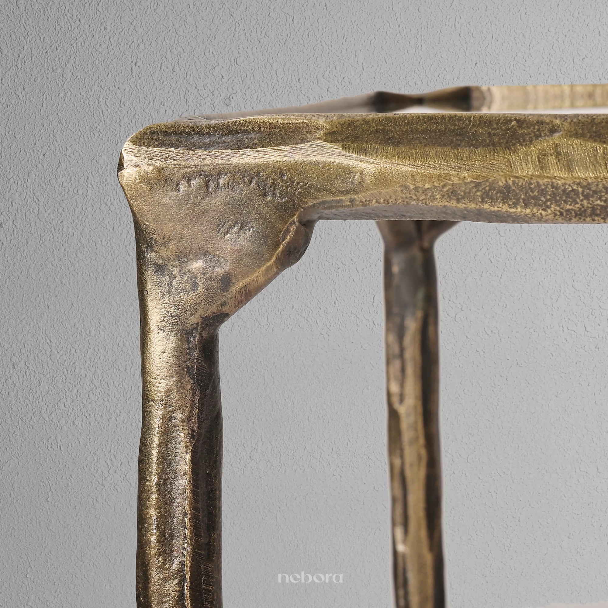 Lunar Hammered Console Table