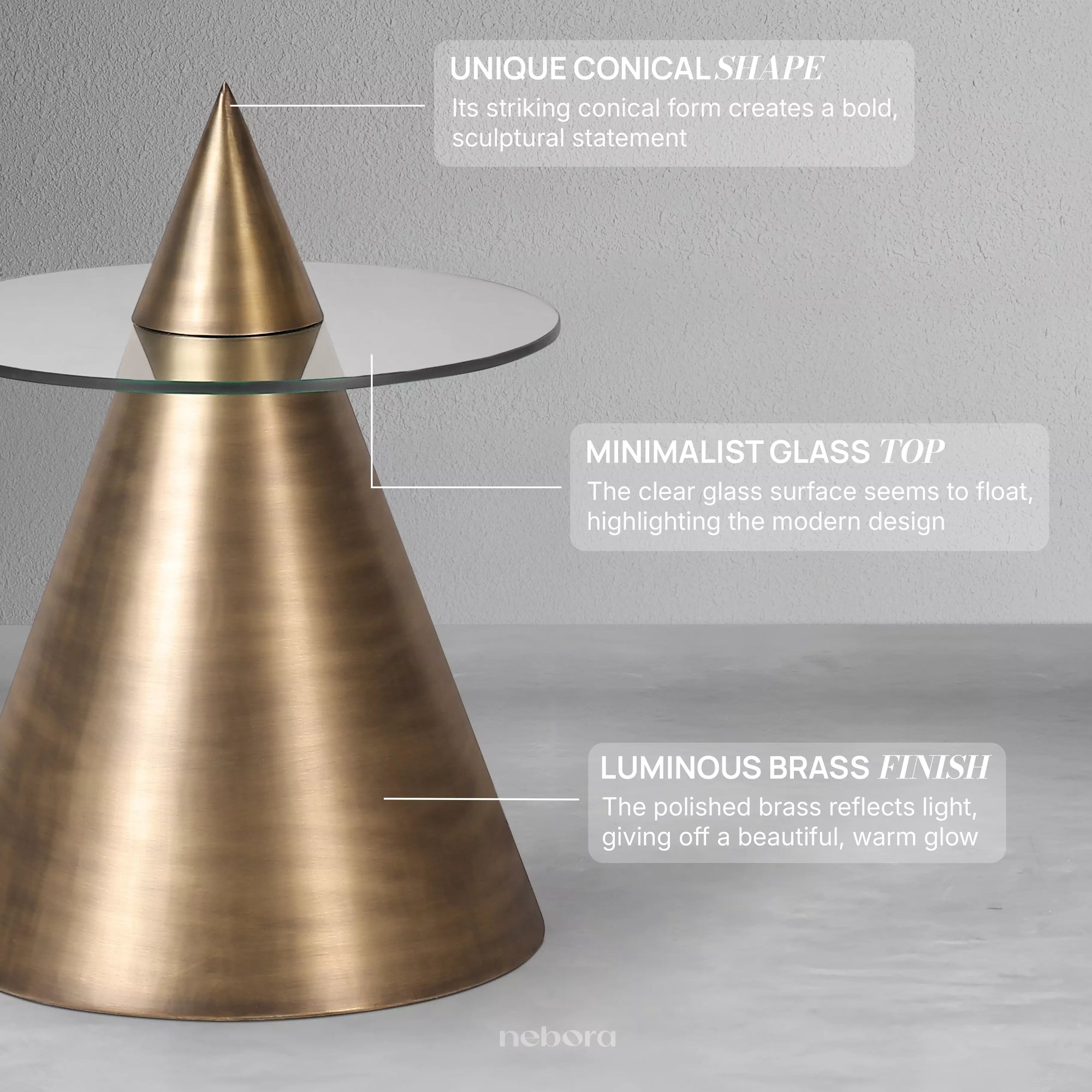 Solis Conical Side Table
