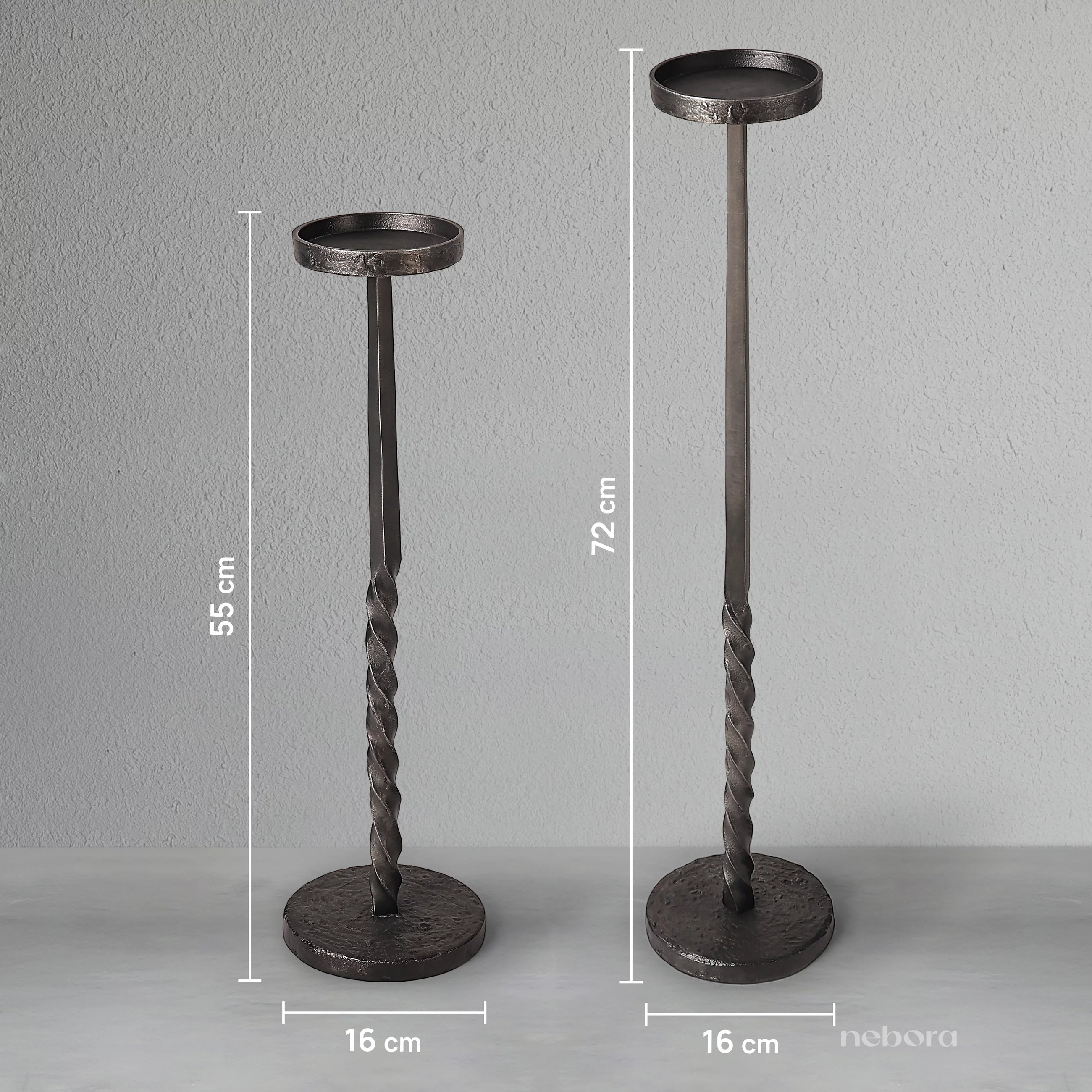 Obsidian Spire Candle Holder Set/2