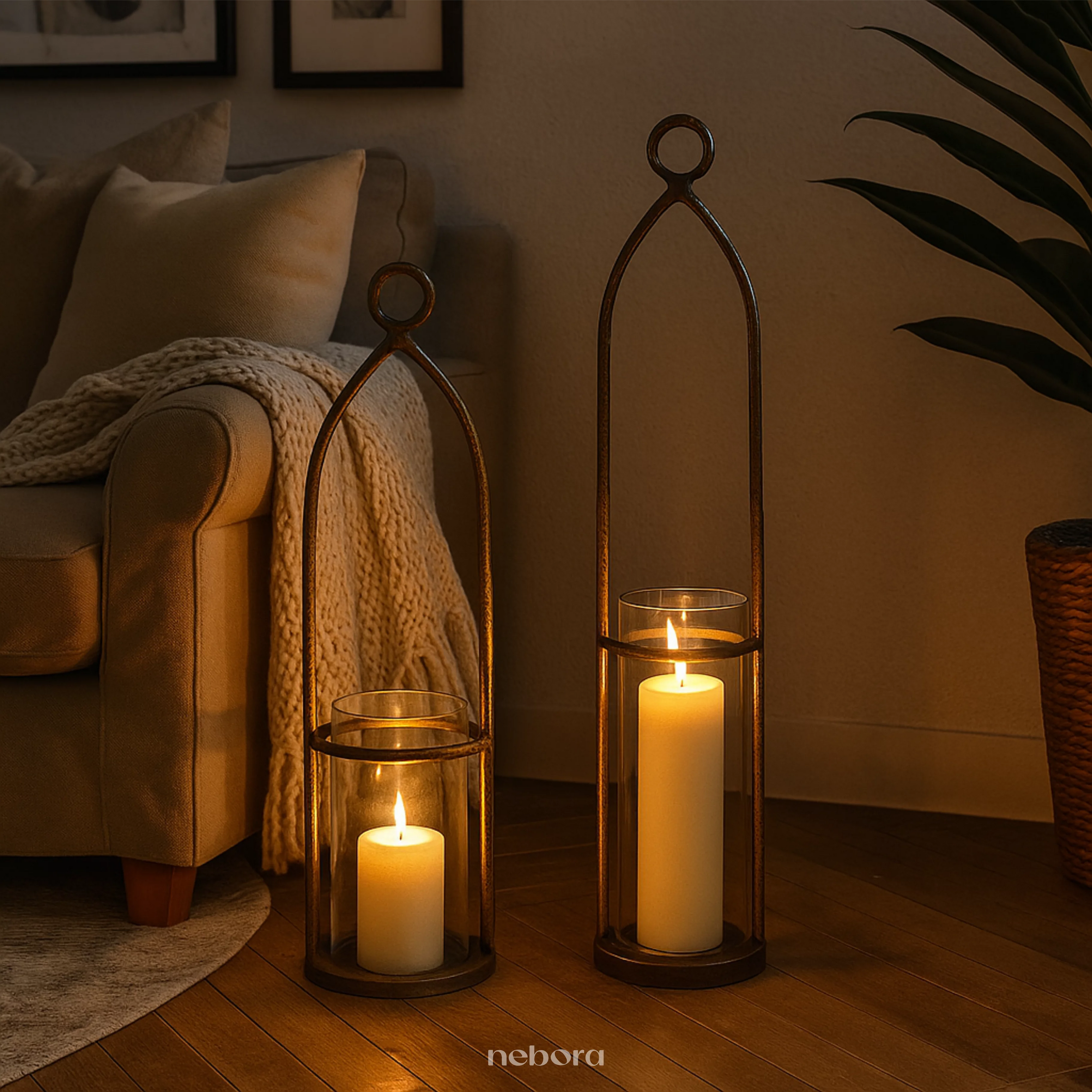Gothic Arch Lantern Set/2 - Product Image 