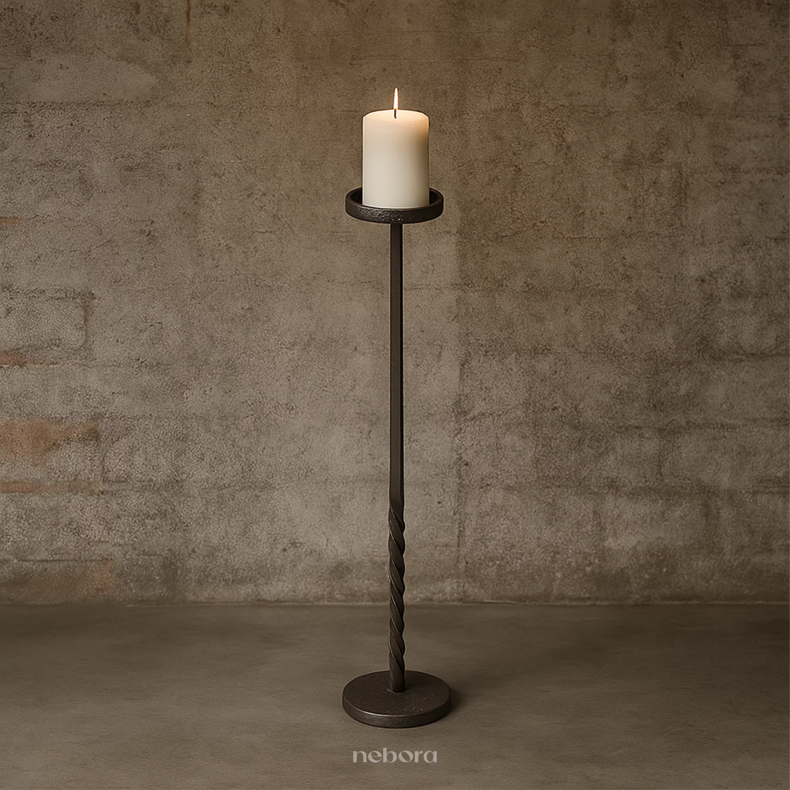 Obsidian Spire Candle Holder Large - Product Image 