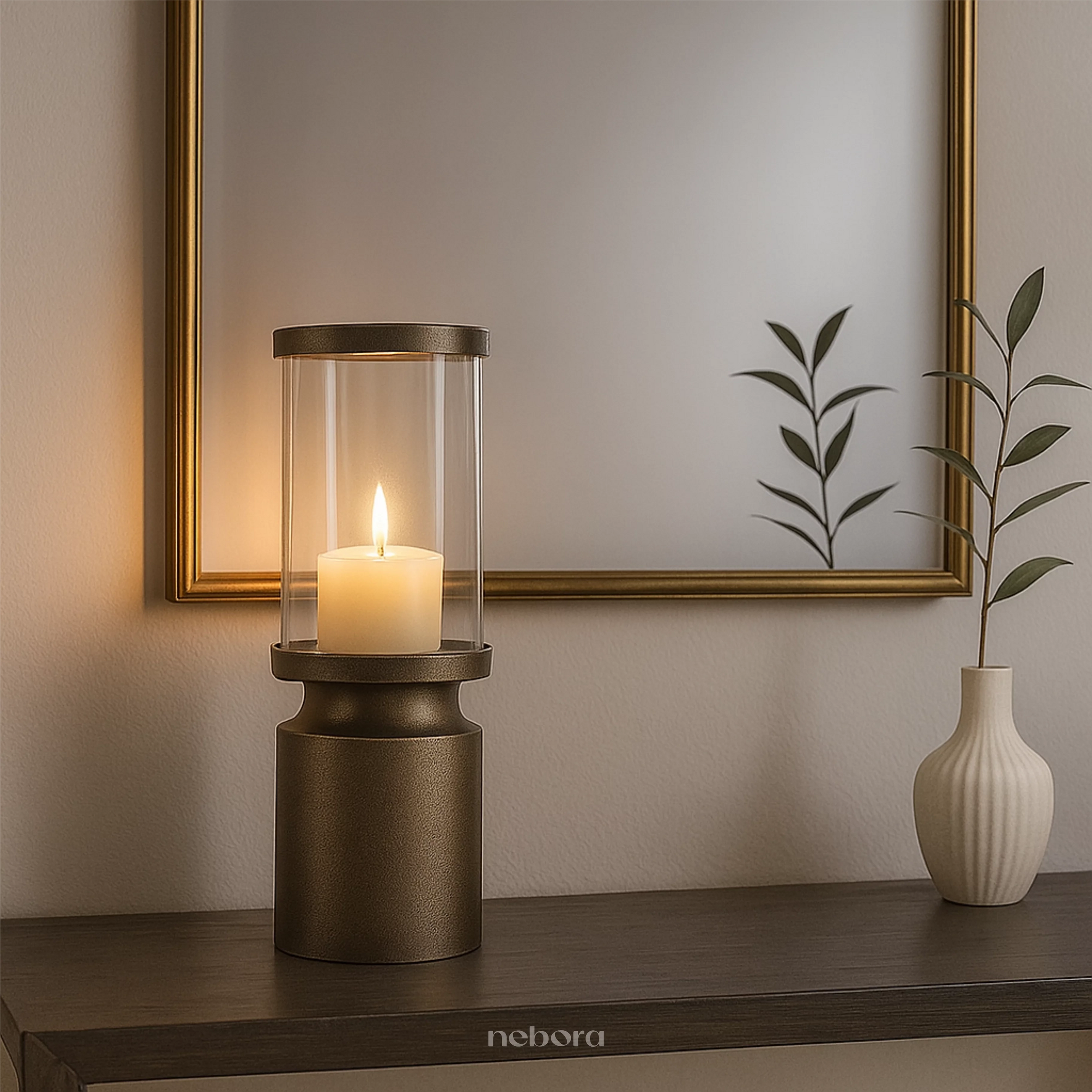 Flicker Hurricane Lantern Medium - Product Image 