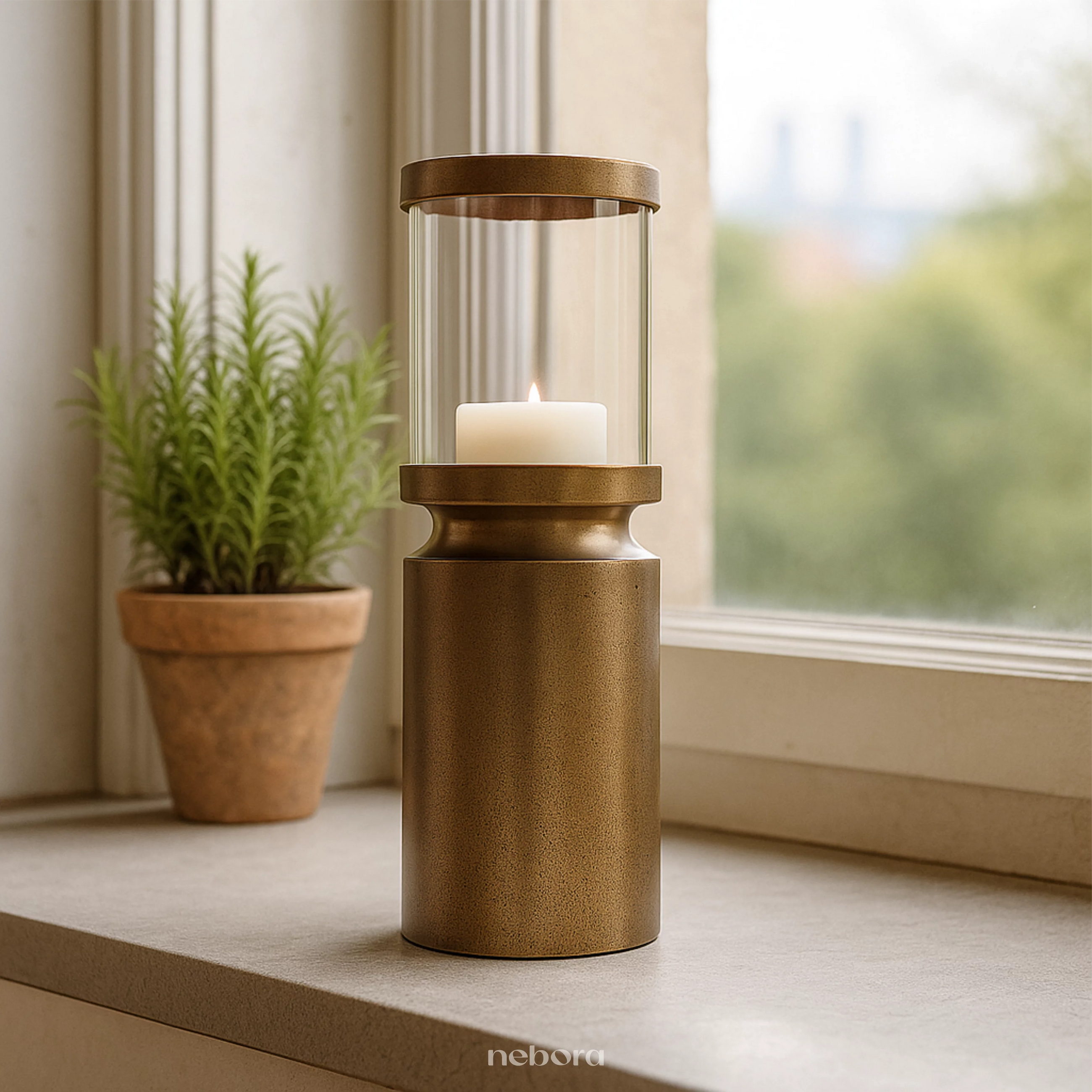 Flicker Hurricane Lantern Large
