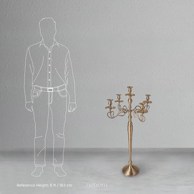 Florentine Pure Brass Candle Abra
