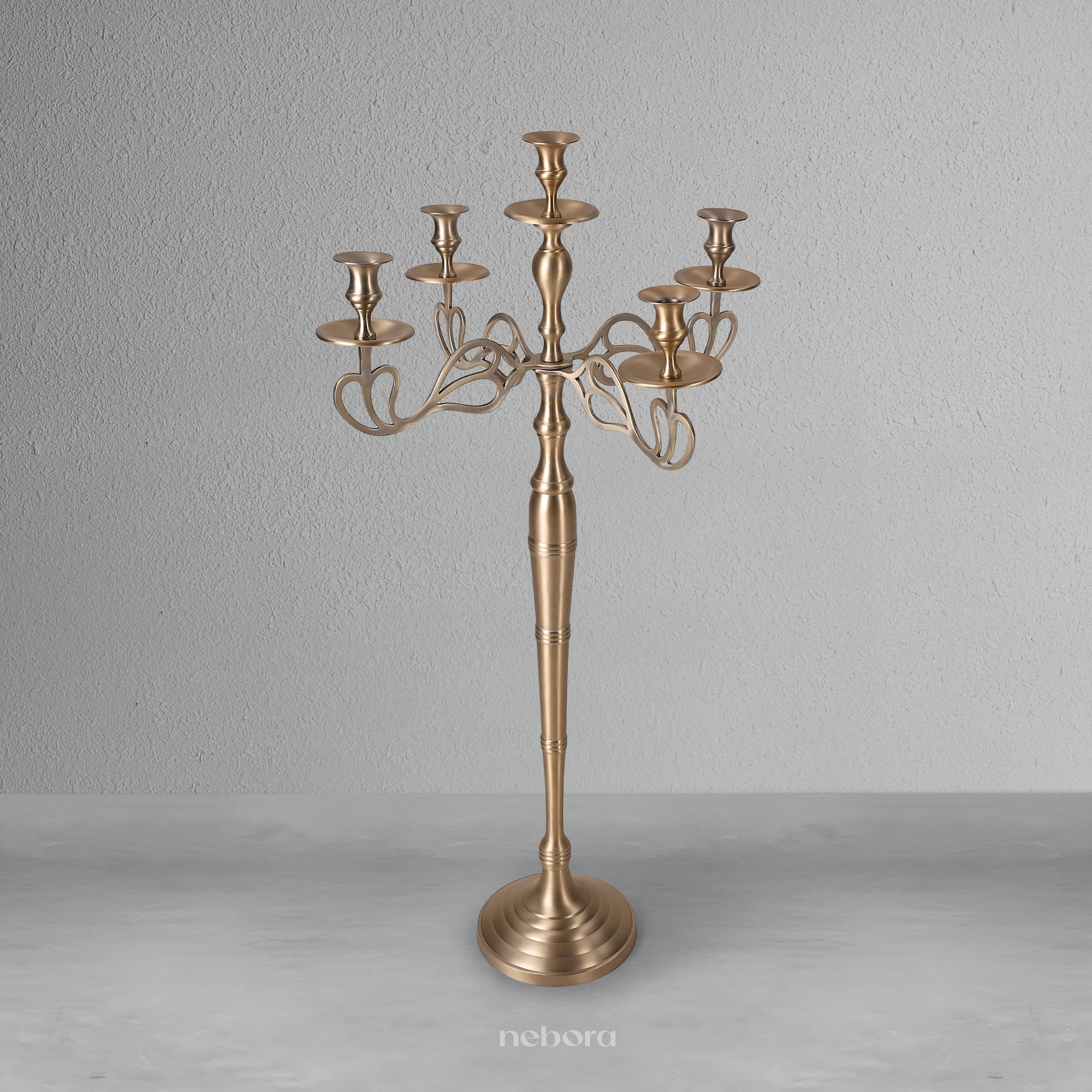 Florentine Pure Brass Candle Abra