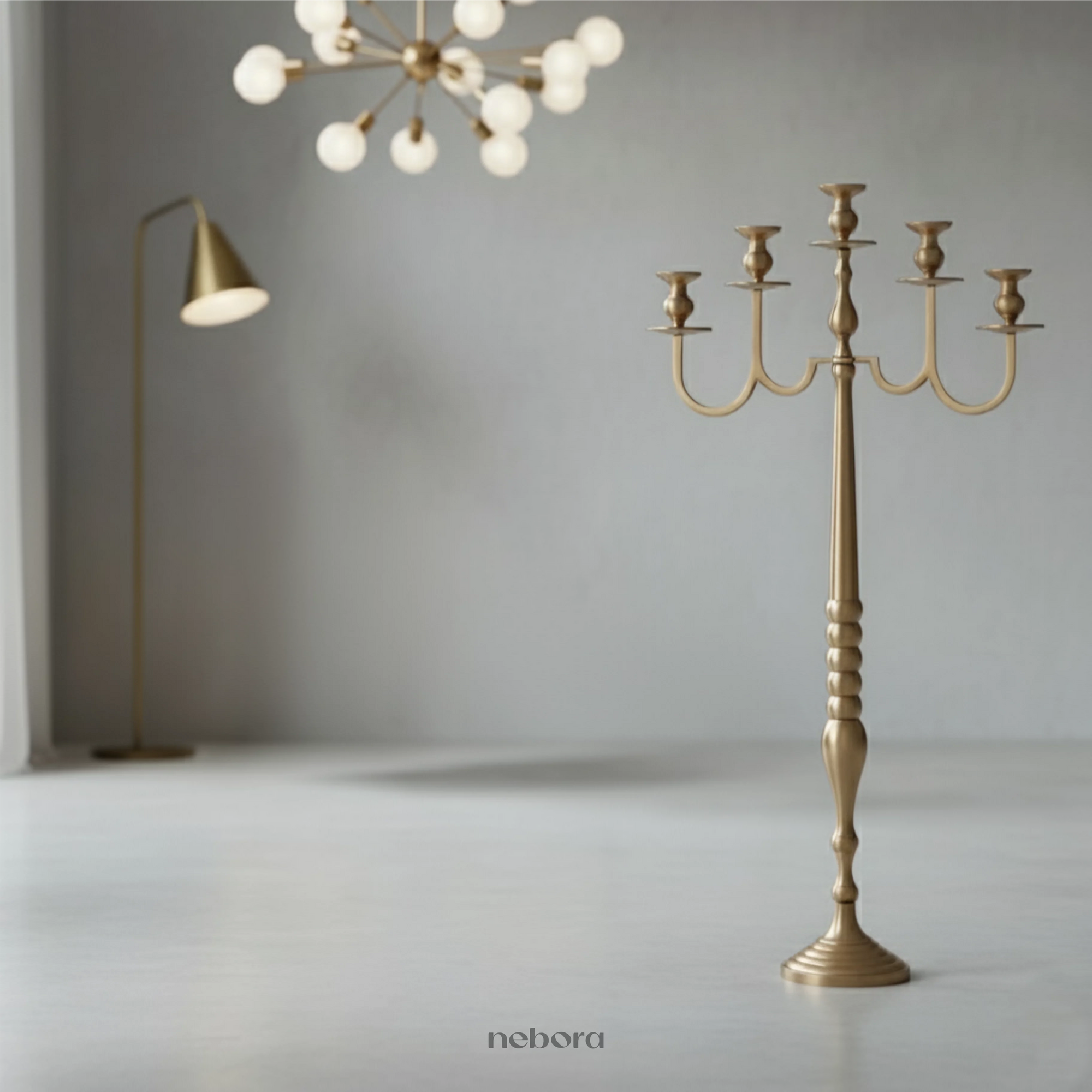 Radiance Pure Brass Candle Abra