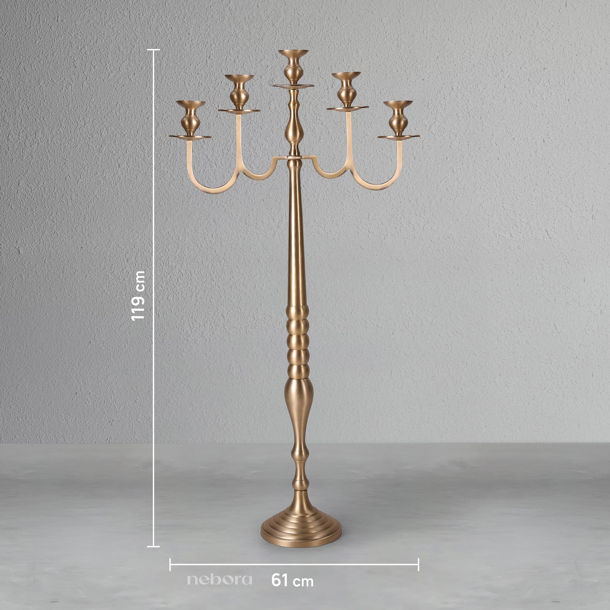 Radiance Pure Brass Candle Abra