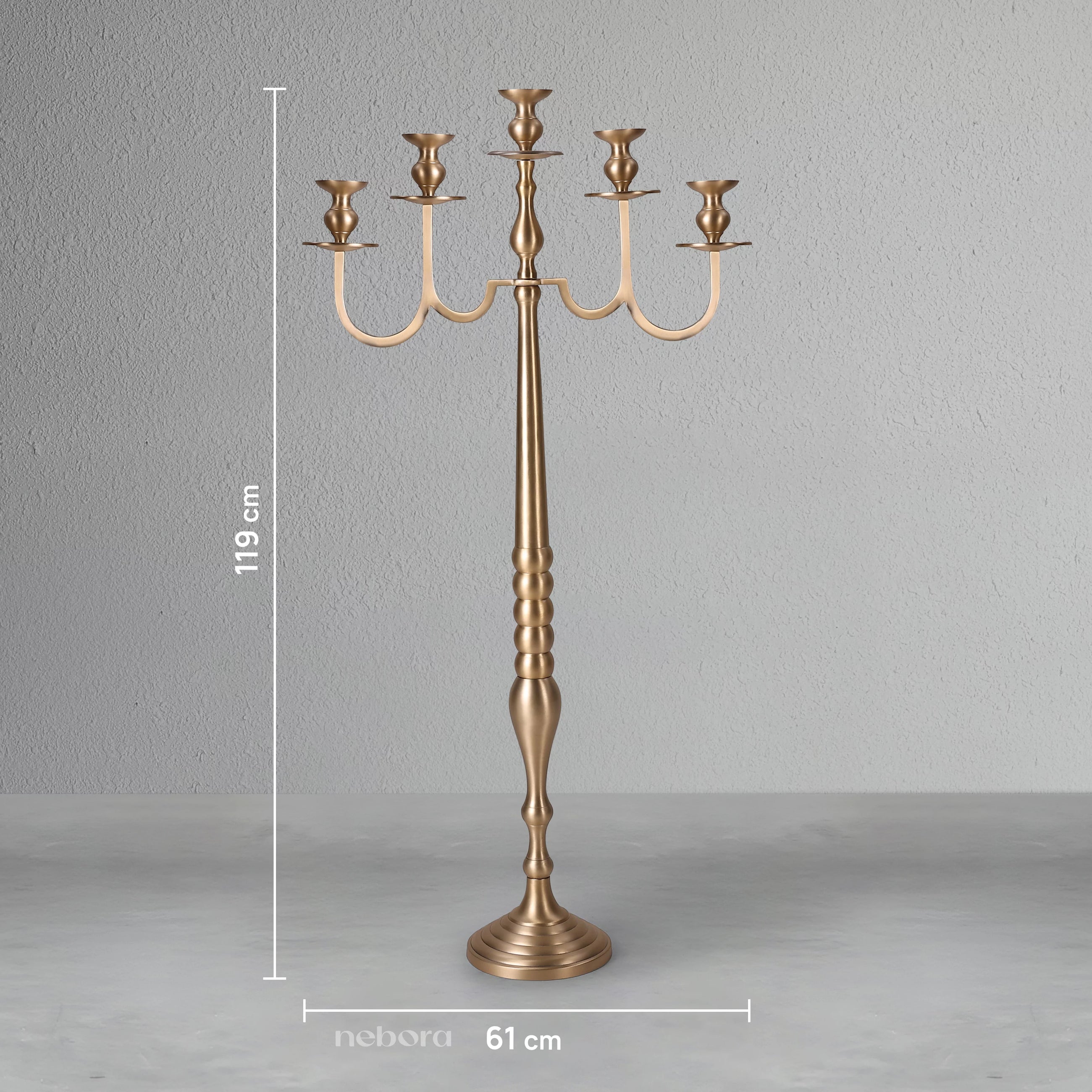 Radiance Pure Brass Candle Abra