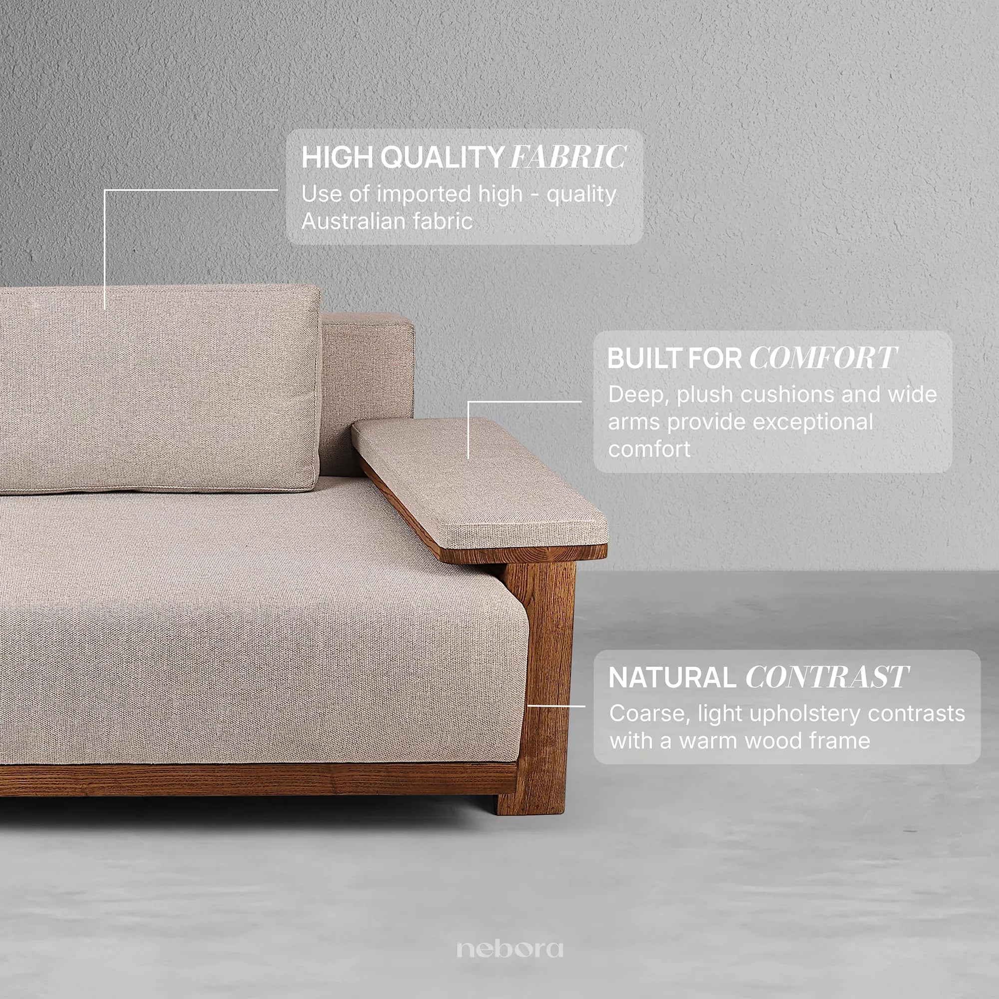 Kanso 3-Seater Sofa