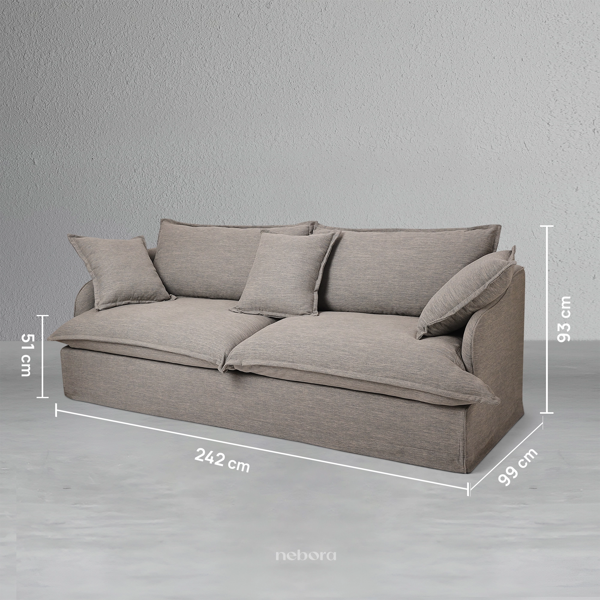 Eira 3-Seater Super Sofa