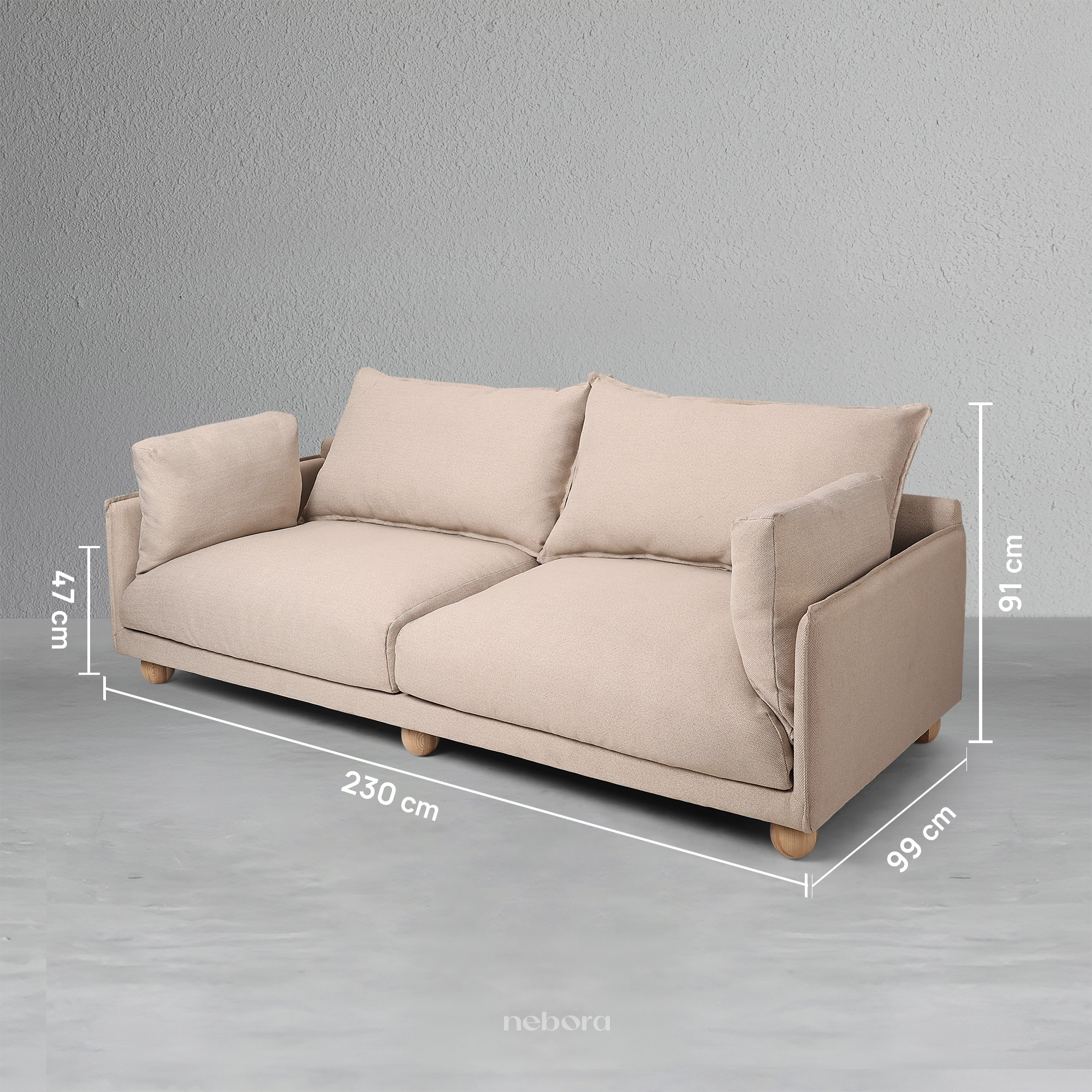 Aura 3-Seater Super Sofa