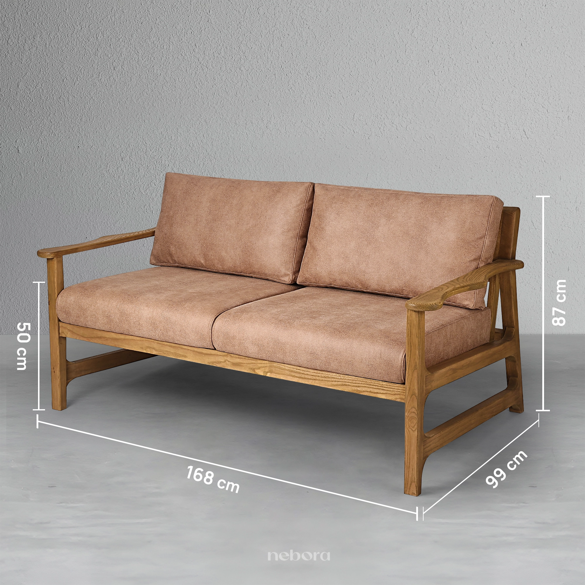Century Two Seater Loveseat Sofa