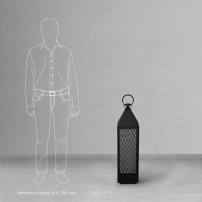 Black Mesh Lantern Medium
